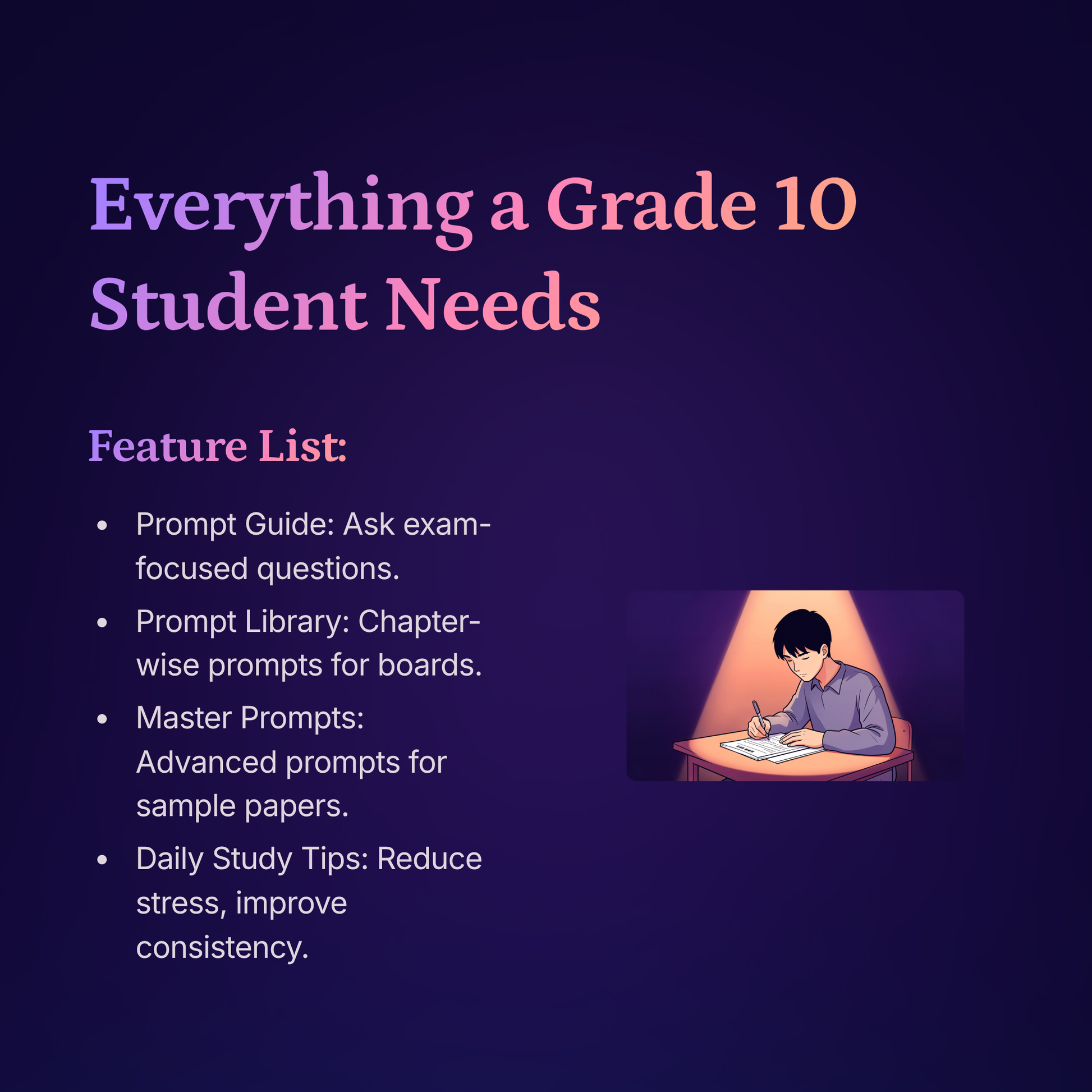 AI PATTERN: The Ultimate Student Prompt Guide & Library(CBSE Grade 10) 