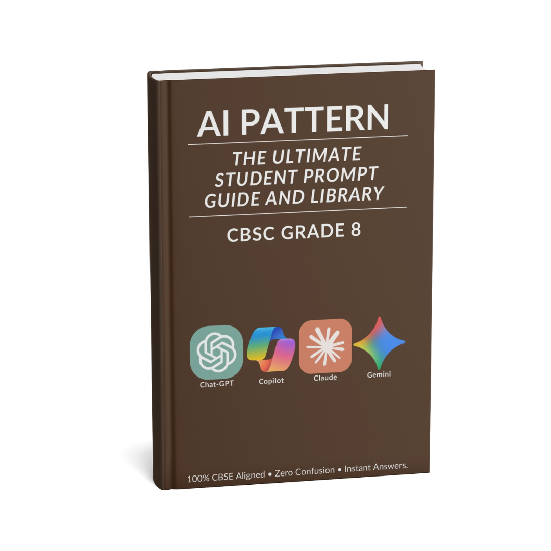 Book titled 'AI Pattern' for CBSC Grade 8 on a white background