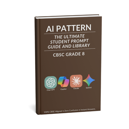 Book titled 'AI Pattern' for CBSC Grade 8 on a white background