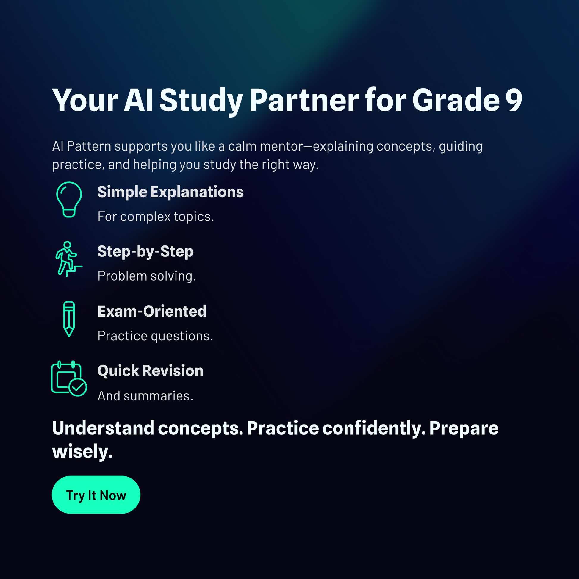 AI PATTERN: The Ultimate Student Prompt Guide & Library(CBSE Grade 9)